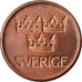 Munten, Zweden, Gustaf VI, 5 Öre, 1972, PR, Bronze, KM:845