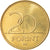 Monnaie, Hongrie, 20 Forint, 1994, Budapest, SUP, Nickel-brass, KM:696