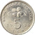 Monnaie, Malaysie, 5 Sen, 2005, SPL, Copper-nickel, KM:50