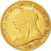 Gran Bretagna, Victoria, 1/2 Sovereign, 1893, BB, Oro, KM:784