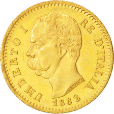 Italien, Umberto I, 20 Lire, 1882, Rome, VZ+, Gold, KM:21