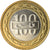 Coin, Bahrain, Hamed Bin Isa, 100 Fils, 2008/AH1429, MS(63), Bi-Metallic, KM:26