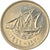 Coin, Kuwait, Jabir Ibn Ahmad, 50 Fils, 1999/AH1420, MS(63), Copper-nickel