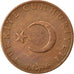 Coin, Turkey, 10 Kurus, 1963, EF(40-45), Bronze, KM:891.1