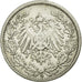 Coin, GERMANY - EMPIRE, 1/2 Mark, 1905, Karlsruhe, EF(40-45), Silver, KM:17