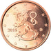 Finland, 2 Euro Cent, 2015, UNC-, Copper Plated Steel, KM:New