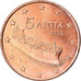 Griechenland, 5 Euro Cent, 2002, Athens, SS+, Copper Plated Steel, KM:183