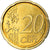 Itália, 20 Euro Cent, 2015, MS(63), Latão, KM:New