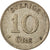 Munten, Zweden, Gustaf V, 10 Öre, 1940, ZF, Zilver, KM:780