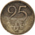 Munten, Zweden, Gustaf V, 25 Öre, 1950, ZF, Zilver, KM:816