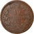 Coin, Italy, Vittorio Emanuele II, 10 Centesimi, 1863, Milan, F(12-15), Copper