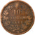 Munten, Italië, Vittorio Emanuele II, 10 Centesimi, 1866, Milan, FR+, Koper