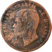 Coin, Italy, Vittorio Emanuele II, 10 Centesimi, 1866, Milan, VF(20-25), Copper