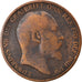 Moneta, Wielka Brytania, Edward VII, Penny, 1902, VF(20-25), Bronze, KM:794.1