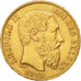 Belgio, Leopold II, 20 Francs, 20 Frank, 1875, BB+, Oro, KM:37