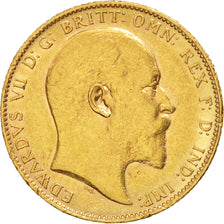 Gran Bretaña, Edward VII, Sovereign, 1903, MBC+, Oro, KM:805