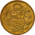 Münze, Peru, 1/2 Sol, 1948, SS, Messing, KM:220.5