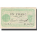 Banknot, Algieria, 1 Franc, Chambre de Commerce, 1914, 1914-09-03, UNC(64)