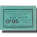 Biljet, Algerije, 5 Centimes, valeur faciale, 1916, 1916-11-19, SPL
