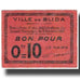 Geldschein, Algeria, 10 Centimes, Ville, 1916, 1916-10-05, VZ+