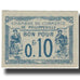 Nota, Argélia, 10 Centimes, Chambre de Commerce, 1915, 1915-10-07, UNC(60-62)