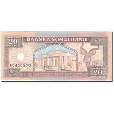 Banknote, Somaliland, 20 Shillings = 20 Shilin, 1994, 1994, KM:3a, UNC(65-70)