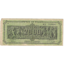 Banknot, Grecja, 2,000,000,000 Drachmai, 1944, 1944-10-11, KM:133a, VF(20-25)