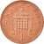 Coin, Great Britain, Elizabeth II, Penny, 2004, AU(55-58), Copper Plated Steel