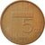 Moneta, Holandia, Beatrix, 5 Cents, 1994, EF(40-45), Bronze, KM:202