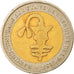 Moeda, Estados da África Ocidental, 200 Francs, 2003, EF(40-45), Bimetálico