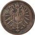 Coin, GERMANY - EMPIRE, Wilhelm I, 2 Pfennig, 1875, Karlsruhe, VF(30-35)