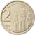 Coin, Yugoslavia, 2 Dinara, 2000, Belgrade, EF(40-45), Copper-Nickel-Zinc