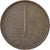 Munten, Nederland, Juliana, Cent, 1975, ZF, Bronze, KM:180