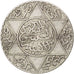Moneda, Marruecos, Moulay al-Hasan I, 2-1/2 Dirhams, 1892, Paris, MBC, Plata