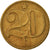 Coin, Czechoslovakia, 20 Haleru, 1976, EF(40-45), Nickel-brass, KM:74