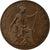 Coin, Great Britain, George V, 1/2 Penny, 1919, VF(30-35), Bronze, KM:809