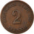 Coin, GERMANY - EMPIRE, Wilhelm I, 2 Pfennig, 1875, Vienne, EF(40-45), Copper