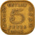 Monnaie, Ceylon, George VI, 5 Cents, 1945, TTB, Nickel-brass, KM:113.2