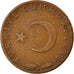 Monnaie, Turquie, 5 Kurus, 1961, TTB, Bronze, KM:890.1