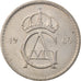 Munten, Zweden, Gustaf VI, 50 Öre, 1969, ZF, Copper-nickel, KM:837