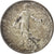 Moneta, Francja, 1/2 Franc, 1976, AU(55-58), Srebro, KM:P552, Gadoury:91.P2
