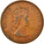 Münze, Osten Karibik Staaten, Elizabeth II, 2 Cents, 1962, SS, Bronze, KM:3