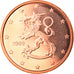 Finland, 5 Euro Cent, 2009, Vantaa, FDC, Copper Plated Steel, KM:100