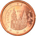 Spain, Euro Cent, 2003, Madrid, MS(65-70), Copper Plated Steel, KM:1040