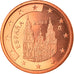 Spain, 5 Euro Cent, 2004, Madrid, MS(65-70), Copper Plated Steel, KM:1042