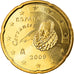 Spain, 20 Euro Cent, 2009, Madrid, MS(65-70), Brass, KM:1071