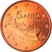 Greece, 5 Euro Cent, 2004, Athens, MS(65-70), Copper Plated Steel, KM:183