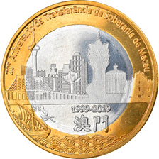 Moeda, CABINDA, Macao sovereignty, 20 Macutas, 2019, MS(63), Bimetálico