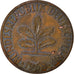 Moneta, Niemcy - RFN, 2 Pfennig, 1968, Hambourg, EF(40-45), Miedź platerowana