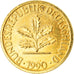 Monnaie, République fédérale allemande, Pfennig, 1990, Karlsruhe, golden